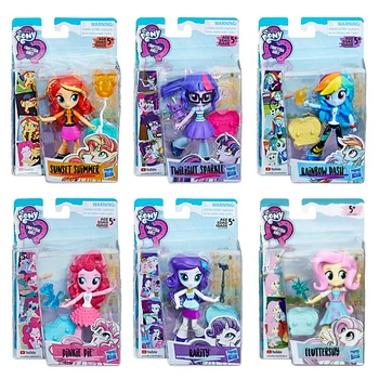 12cm Hasbro My Little Pony Mini Bonecos de Anime Figura de Ação Conjunta Mover Brinquedos para Meninas Equestria Meninas, Brinquedos para Crianças de Aniversário