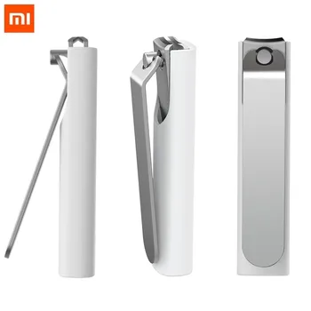 4/2PCS Xiaomi Mijia de Aço Inoxidável cortador de Unhas, com Anti Respingo Tampa e Aparador Pedicure Cuidado de Unhas Profissional de Arquivo