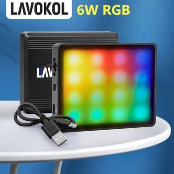 Vídeo RGB Luz Para a Fotografia LED Câmera Fotográfica, Iluminação Bi-Cor do Painel de Luzes de Estúdio de Fotografia Lâmpada Para Smartphone Tik Tok