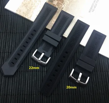 Homens luxo preta natureza pulseira de 20mm 22mm de borracha de silicone faixa de relógio de correia Para a TAG correia CARRER para Heuer fivela TIMER da UNIDADE