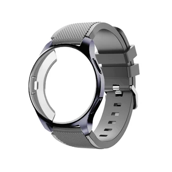 Caixa de relógio+banda para Samsung engrenagem S3 Fronteira Galaxy watch 46mm 42m 22mm/20mm smart watch correia& capa protetora acessórios