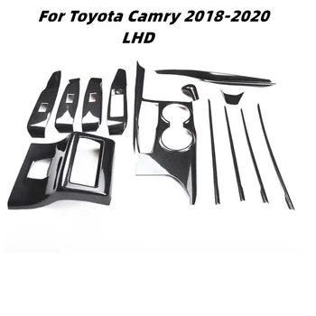 Para Toyota Camry 2018-2020 Acessórios de Decoração de Interiores Painel da Consola Central Mudanças Volante Protetor Adesivo de Carro ABS
