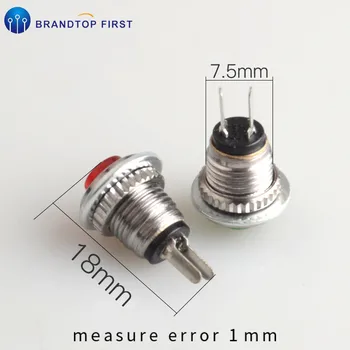 8mm momentânea interruptor de botão de pressão
