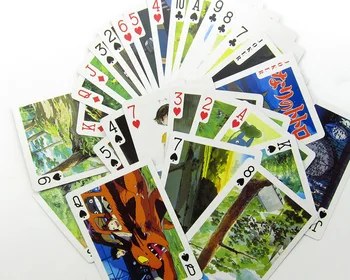 54 cartões/set Anime Meu vizinho Totoro Cartas de Poker para Crianças presentes Frete Grátis