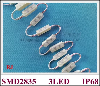 Ultra-sônica de vedação IP68 impermeável módulo de LED DIODO emissor de luz do módulo de mini-assinar cartas de DC12V SMD 2835 3 led 0,4 W 27mm*9mm