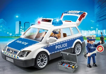 PLAYMOBIL ® 6920 carro de polícia com luzes e som, original, clica, dom, criança, menina, brinquedos