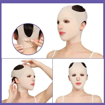 3d Reutilizáveis Respirável Dormir Máscara de Beleza das Mulheres Anti Emagrecimento Curativo V Shaper Completo Elevador de Cara de Sono Face-lift Curativo