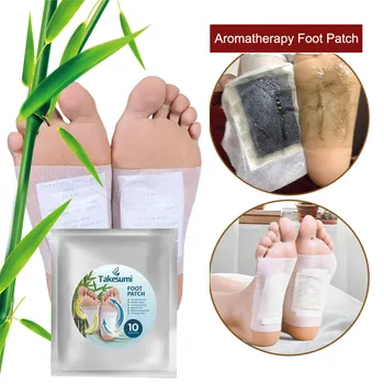 Aromaterapia Patches Esfoliante Detox Foot Pads Patch De Bambu Orgânico Vinagre Toxinas De Emagrecimento Herbal Cuidados Com Os Pés Ferramenta De Limpeza