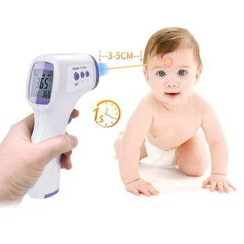 Termômetro Digital Infravermelho Testa de Ouvido Sem Contato médica Termometro LCD Corpo Febre do Bebê/Adulto Temperatura medida