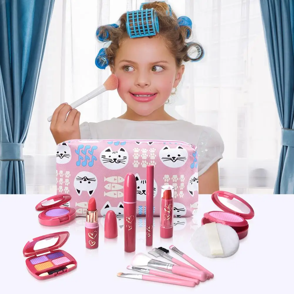 Disney congelado anna elsa fingir jogar brinquedo crianças compõem conjunto  princesa rosa maquiagem beleza para meninas