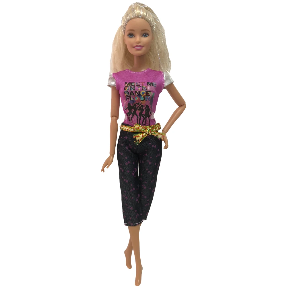 Nk 1 Conjunto Senhora Roupas Para Barbie Boneca Moda Bonito